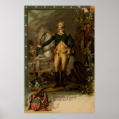Portret van George Washington Poster (Voorkant)