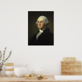 "Portret van George Washington" Poster (Keuken)