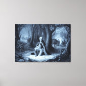  portret van George Washington Praying Canvas Afdruk (Voorkant)