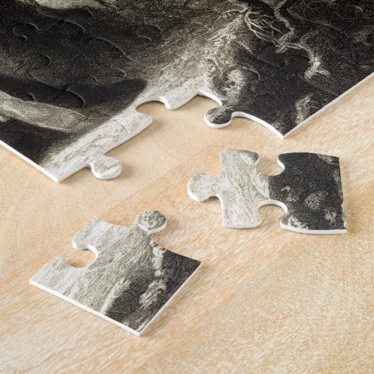  portret van George Washington Praying Legpuzzel (Zijkant)