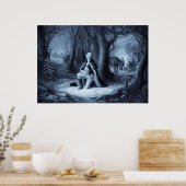  portret van George Washington Praying Poster (Keuken)