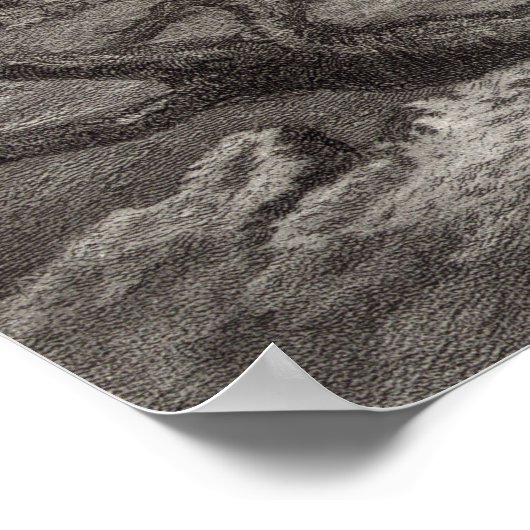  portret van George Washington Praying Poster (Hoek)