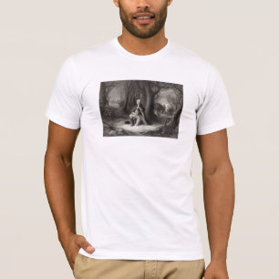 portret van George Washington Praying T-shirt