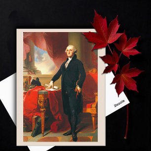 Portret van George Washington, Thomas Sully Briefkaart