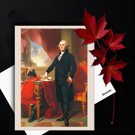 Portret van George Washington, Thomas Sully Briefkaart
