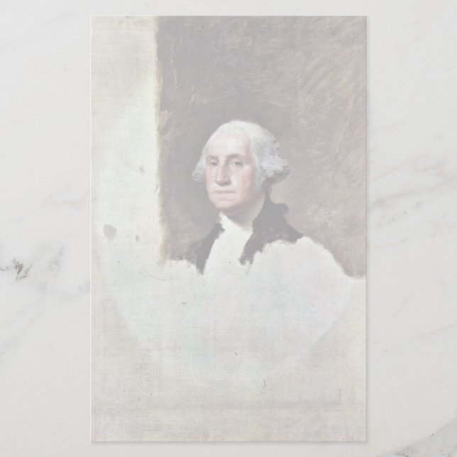 Portret van George Washington, van Gilbert Stuart (Voorkant)