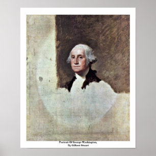 Portret van George Washington, van Gilbert Stuart Poster