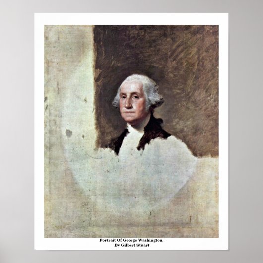 Portret van George Washington, van Gilbert Stuart Poster (Voorkant)