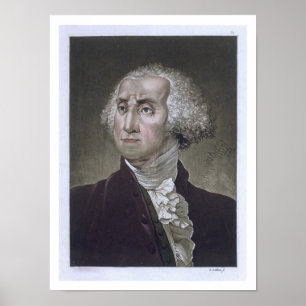 Portret van George Washington van Le Costume An Poster