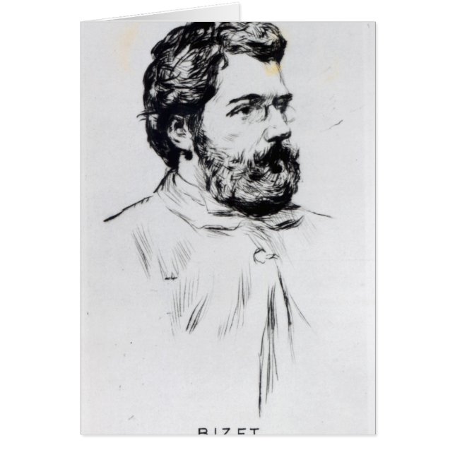 Portret van Georges Bizet (Voorkant)