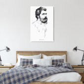 Portret van Georges Bizet Canvas Afdruk (Insitu (Slaapkamer))