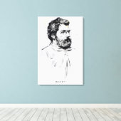 Portret van Georges Bizet Canvas Afdruk (Insitu (Houten vloer))