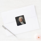 Portret van Georges Danton Vierkante Sticker (Envelop)