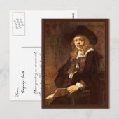 Portret van Gerard de Lairesse van Rembrand Briefkaart (Voorkant / Achterkant)