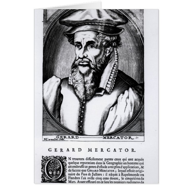 Portret van Gerard Mercator (Voorkant)