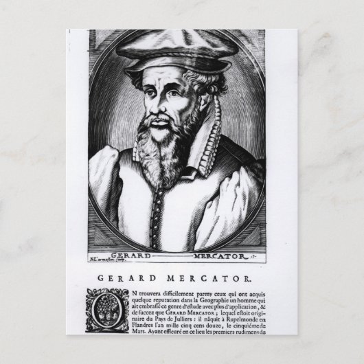 Portret van Gerard Mercator Briefkaart (Voorkant)