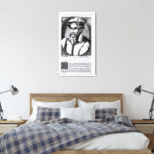 Portret van Gerard Mercator Canvas Afdruk (Insitu (Slaapkamer))