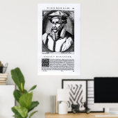 Portret van Gerard Mercator Poster (Thuiskantoor)