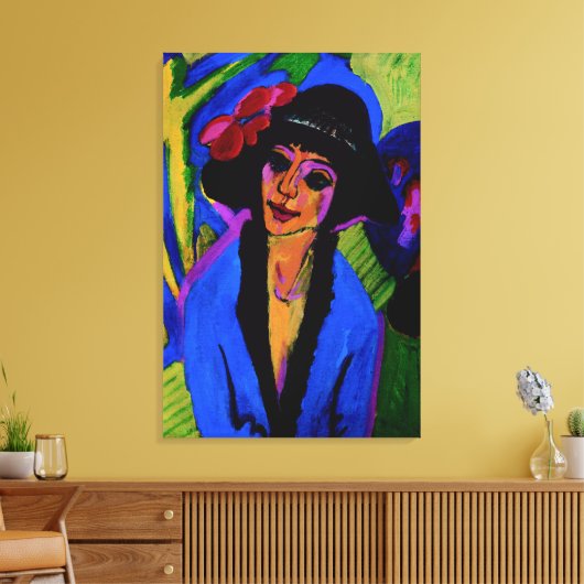 Portret van Gerda Masterstuk c1914 Canvas Afdruk (Insitu (Woonkamer))