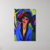 Portret van Gerda Masterstuk c1914 Canvas Afdruk (Voorkant)