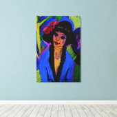 Portret van Gerda Masterstuk c1914 Canvas Afdruk (Insitu (Houten vloer))