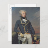 Portret van Gilbert Motier als luitenant Briefkaart (Voorkant / Achterkant)