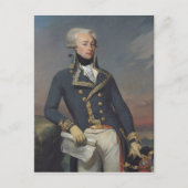 Portret van Gilbert Motier als luitenant Briefkaart (Voorkant)