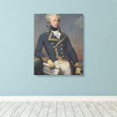 Portret van Gilbert Motier als luitenant Canvas Afdruk (Insitu (Houten vloer))