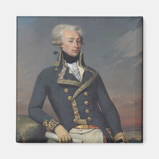 Portret van Gilbert Motier als luitenant Magneet (Voorkant)