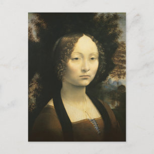 Portret van Ginevra Benci door Leonardo da Vinci Briefkaart