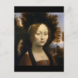Portret van Ginevra de Benci door Leonardo da Vinc Briefkaart