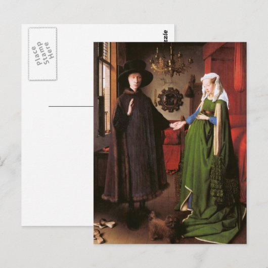 Portret van Giovanni Arnolfini en zijn vrouw Briefkaart (Voorkant / Achterkant)