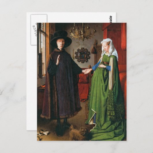 Portret van Giovanni Arnolfini en zijn vrouw Briefkaart (Voorkant / Achterkant)