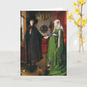 Portret van Giovanni Arnolfini en Zijn Vrouw Kaart (Gele Bloem)