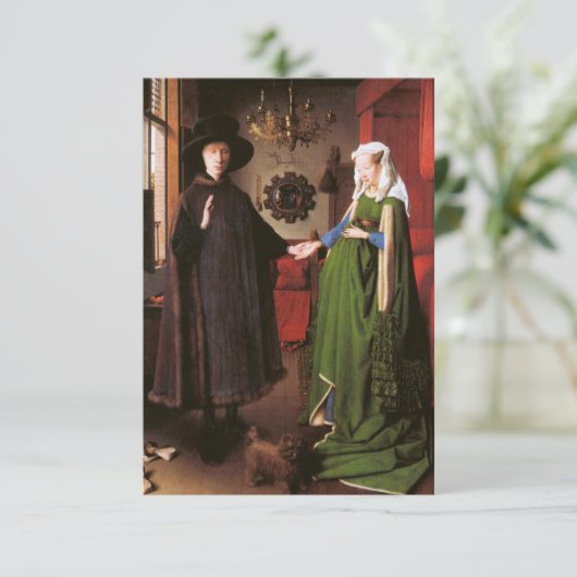 Portret van Giovanni Arnolfini en zijn vrouw Kaart (Staand voorkant)