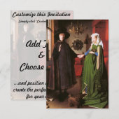 Portret van Giovanni Arnolfini en zijn vrouw Kaart (Voorkant / Achterkant)