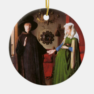 Portret van Giovanni Arnolfini en zijn vrouw Keramisch Ornament