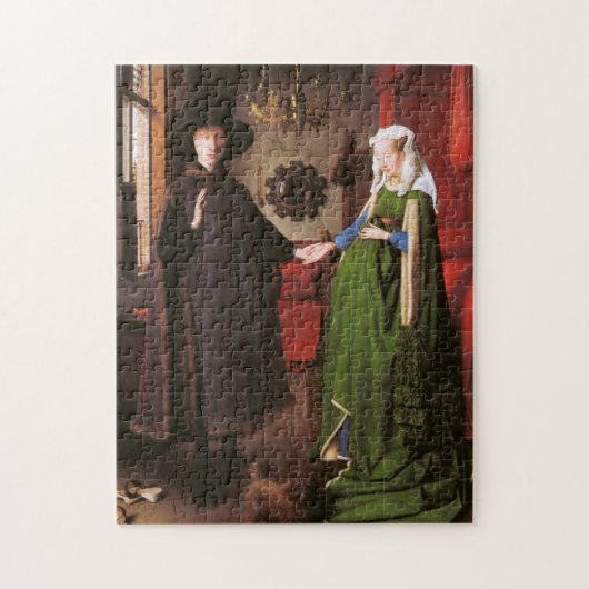 Portret van Giovanni Arnolfini en zijn vrouw Legpuzzel (Verticaal)