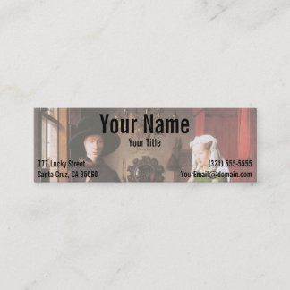 Portret van Giovanni Arnolfini en zijn vrouw Mini Visitekaartje