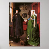 Portret van Giovanni Arnolfini en zijn vrouw Poster (Voorkant)