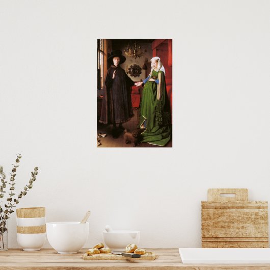 Portret van Giovanni Arnolfini en zijn vrouw Poster (Keuken)