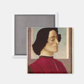 Portret van Giuliano de' Medici c.1480 Magneet (Voorkant / Achterkant)