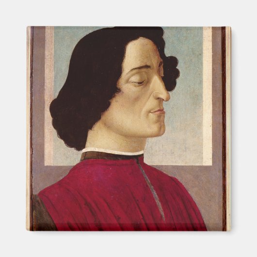 Portret van Giuliano de' Medici c.1480 Magneet (Voorkant)