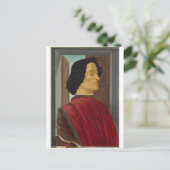 Portret van Giuliano de Medici door Botticelli Briefkaart (Staand voorkant)