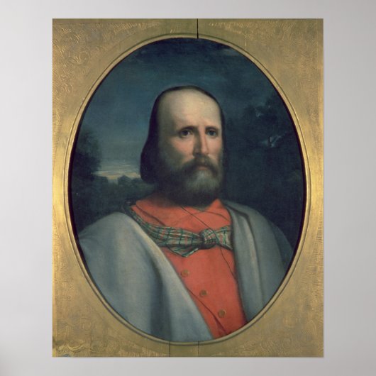 Portret van Giuseppe Garibaldi 2 Poster (Voorkant)