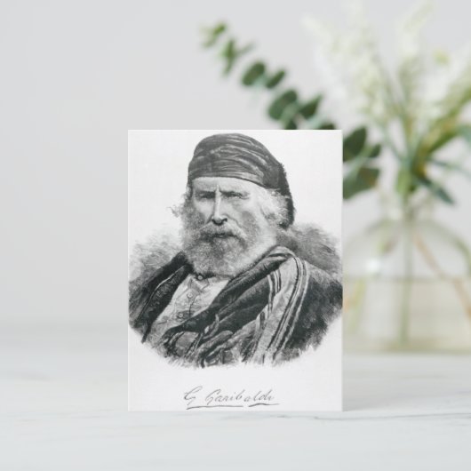 Portret van Giuseppe Garibaldi Briefkaart (Staand voorkant)