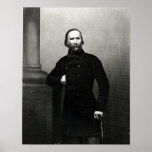Portret van Giuseppe Garibaldi Poster