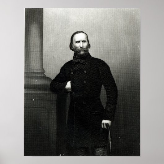 Portret van Giuseppe Garibaldi Poster (Voorkant)