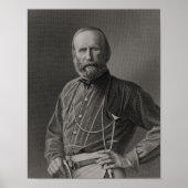 Portret van Giuseppe Garibaldi Poster (Voorkant)