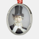 Portret van Giuseppe Verdi, Italiaanse operacompon Metalen Ornament (Links)